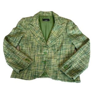 Vintage Green / Lavender Tweed Blazer